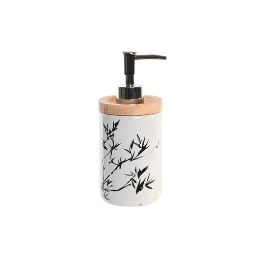 Дозатор за Сапун DKD Home Decor 8 x 9 x 17,5 cm Черен Бял