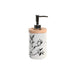 Дозатор за Сапун DKD Home Decor 8 x 9 x 17,5 cm Черен Бял