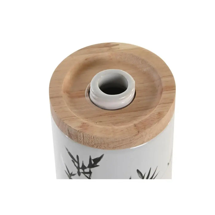 Дозатор за Сапун DKD Home Decor 8 x 9 x 17,5 cm Черен Бял