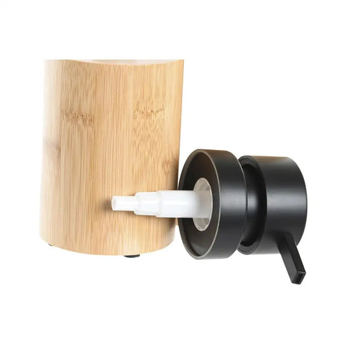 Дозатор за Сапун DKD Home Decor Черен Естествен Бамбук