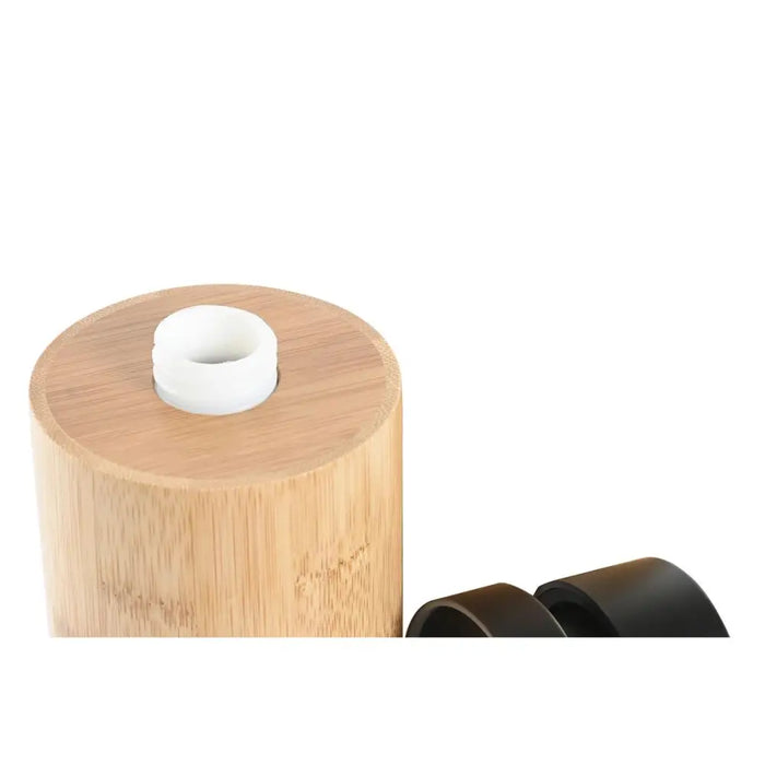 Дозатор за Сапун DKD Home Decor Черен Естествен Бамбук