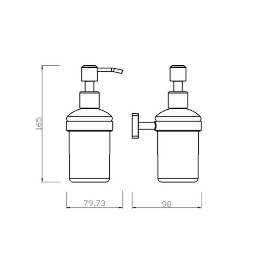 ДОЗАТОР ЗА САПУН GRETA ЧЕРЕН МАТ FERRO