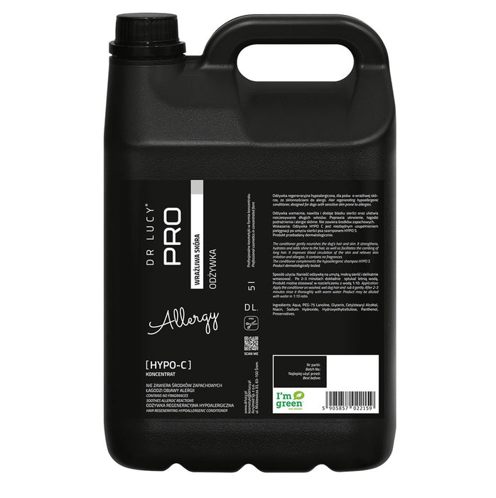 Д-р Луси Хипо C балсам за чувствителна кожа за кучета 5 л