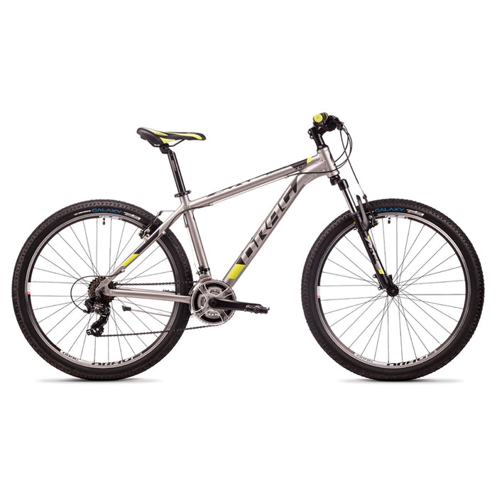 ВЕЛОСИПЕД DRAG ZX2 TX-37 M-17 27.5" SIL/BK 21, РАМКА АЛУМИНИЕВА