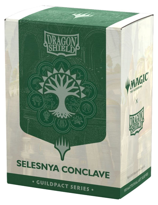 Протектори за карти Dragon Shield - Matte Dual Art Sleeves Standard Size, MTG Guildpact Series: Selesnya Conclave (100 бр.)