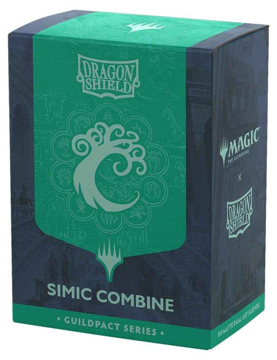 Протектори за карти Dragon Shield - Matte Dual Art Sleeves Standard Size, MTG Guildpact Series: Simic Combine (100 бр.)
