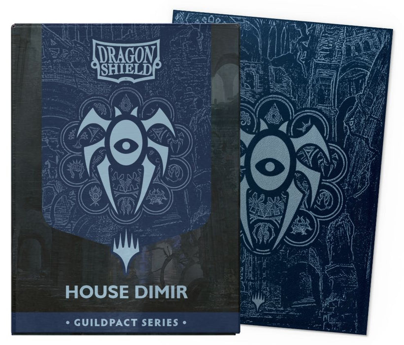 Протектори за карти Dragon Shield - Matte Dual Art Sleeves Standard Size, MTG Guildpact Series: House Dimir (100 бр.)