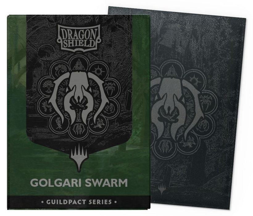 Протектори за карти Dragon Shield - Matte Dual Art Sleeves Standard Size, MTG Guildpact Series: Golgari Swarm (100 бр.)