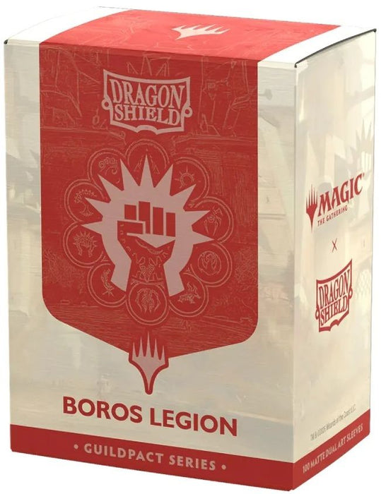 Протектори за карти Dragon Shield - Matte Dual Art Sleeves Standard Size, MTG Guildpact Series: Boros Legion (100 бр.)