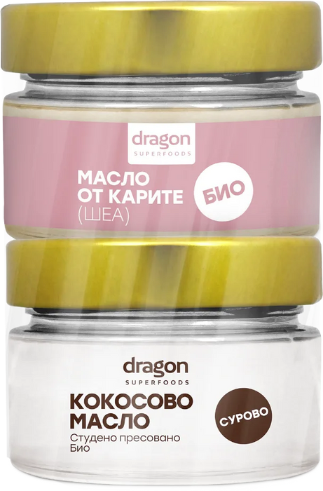 Комплект масло от карите и от кокос, 1 бр
