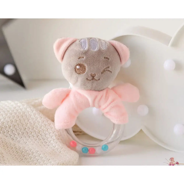Дрънкалка Котка 18 cm Розов