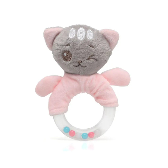 Дрънкалка Котка 18 cm Розов