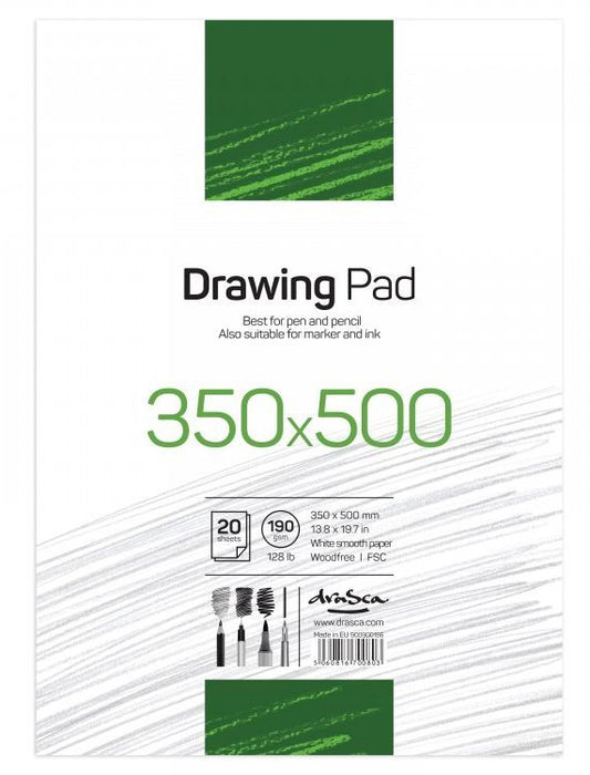 Пад за рисуване Drasca Drawing Pad - 20 листа, 35 х 50 cm