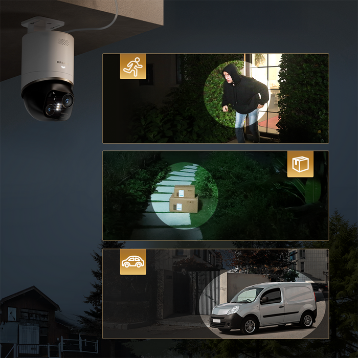 Dreame Navo Elite 1 Outcam 360° външна камера със соларен панел - бяла