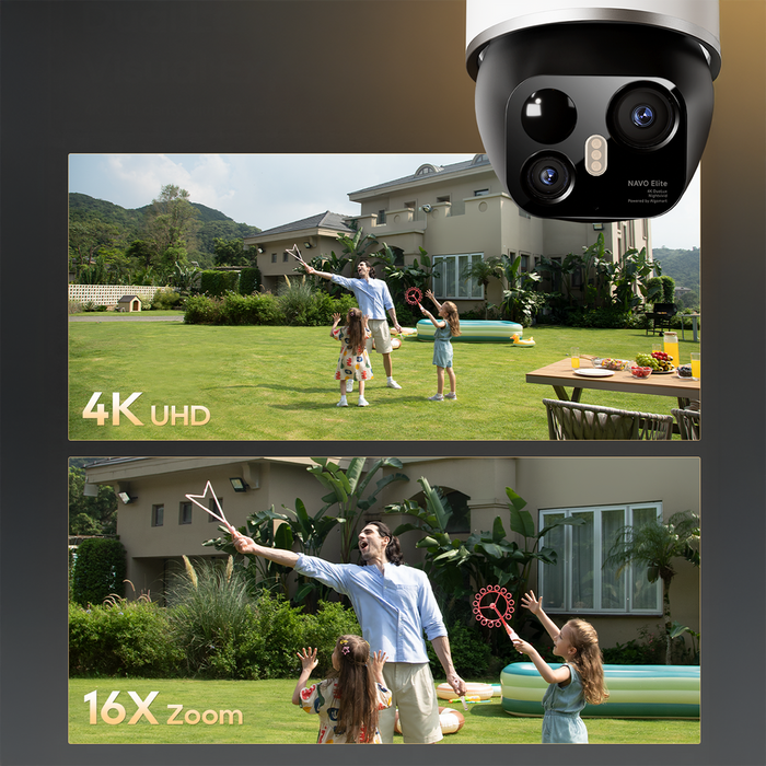 Dreame Navo Elite 1 Outcam 360° външна камера със соларен панел - бяла