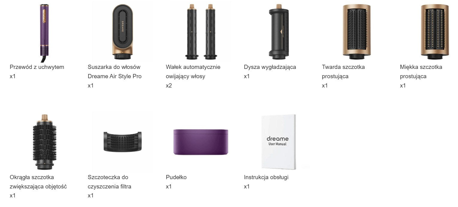 Сешоар и маша за коса Dreame Airstyle Pro Purple