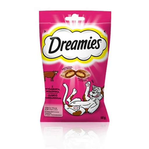 Dreamies 4008429037948 суха храна за котки 60 g говеждо