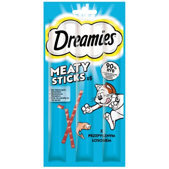 DREAMIES Meaty Sticks Salmon - лакомства за котки - 30гр