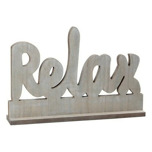 Дървена Табела Relax 112024 Кафяв 41 x 5 x 26 cm