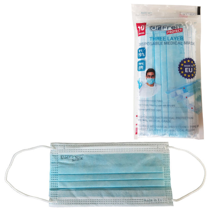 *ЕДНОКРАТНА DR.FREI МАСКА ПАКЕТ 10БР. 10 БР