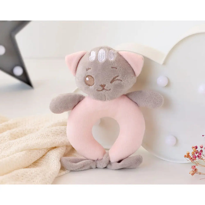 Дрънкалка Котка 16 cm Розов