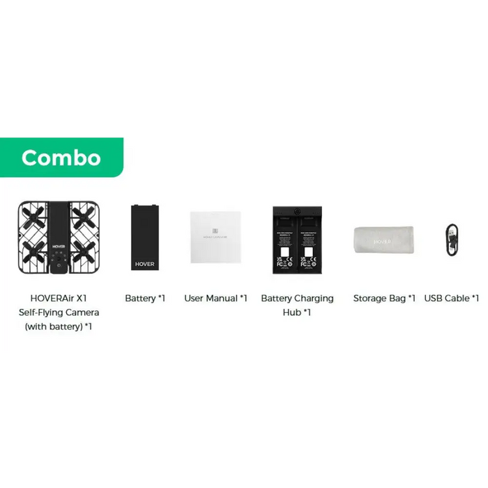 Дрон HoverAir X1 - Combo Retail - Черен
