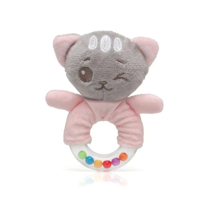 Дрънкалка Котка 18 cm Розов