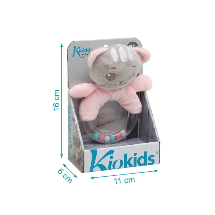 Дрънкалка Котка 18 cm Розов