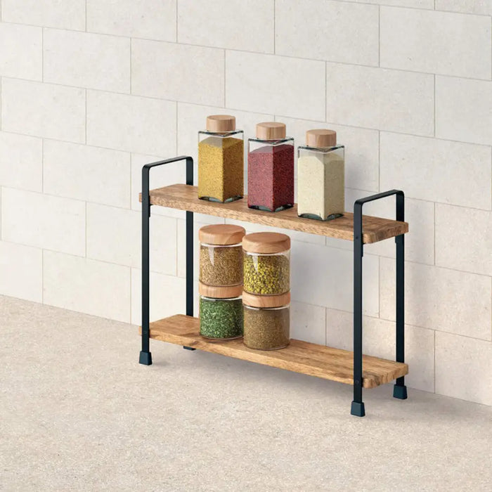 ДЪРВЕНА ЕТАЖЕРКА 2 НИВА METALTEX YORK