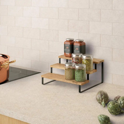 ДЪРВЕНА ЕТАЖЕРКА 3 СТЕПЕНИ METALTEX YORK