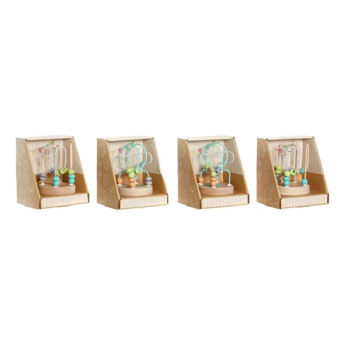 Дървена Игра DKD Home Decor Дървен Многоцветен 4 Части 9 x