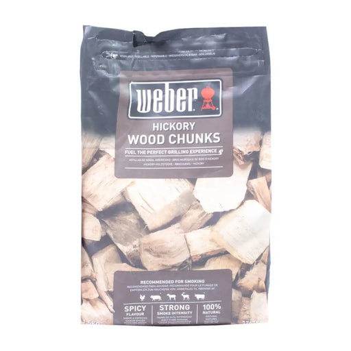 ДЪРВЕНИ ПАРЧЕТА ЗА ОПУШВАНЕ ХИКОРИ 1.5KG WEBER