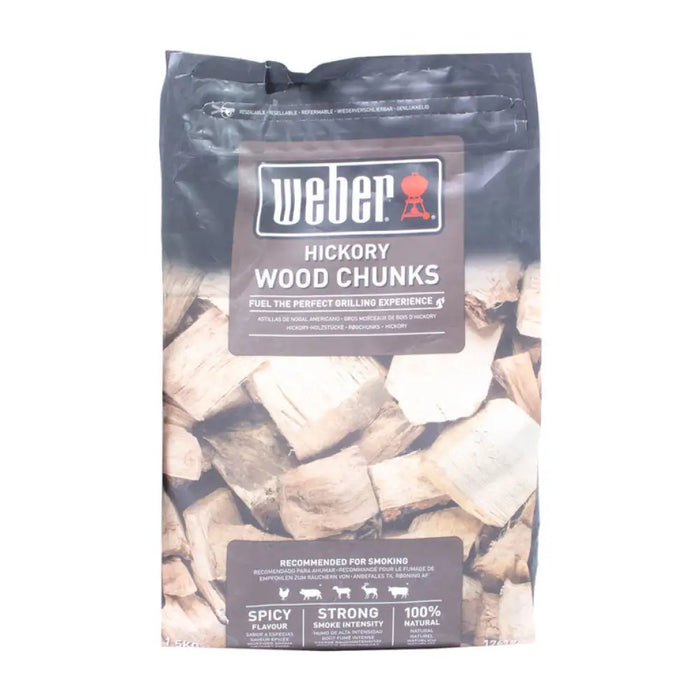 ДЪРВЕНИ ПАРЧЕТА ЗА ОПУШВАНЕ ХИКОРИ 1.5KG WEBER
