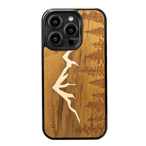 Дървен кейс Bewood Mountains Imbuia за iPhone 15 Pro