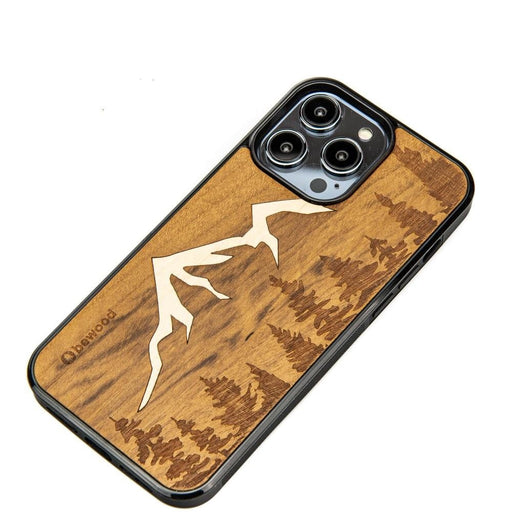 Дървен кейс Bewood Mountains Imbuia за iPhone 15 Pro Max