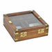 Дървена Игра DKD Home Decor Sheesham Кафяв Златен 17 x 17 x