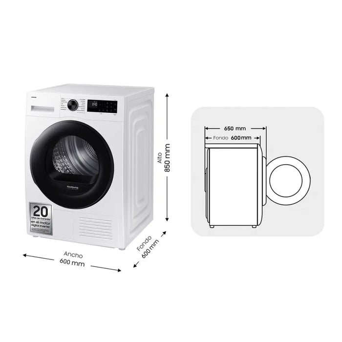 Dryer Samsung SECADORA9KGCONINTELIGENCIAARTI 9 kg