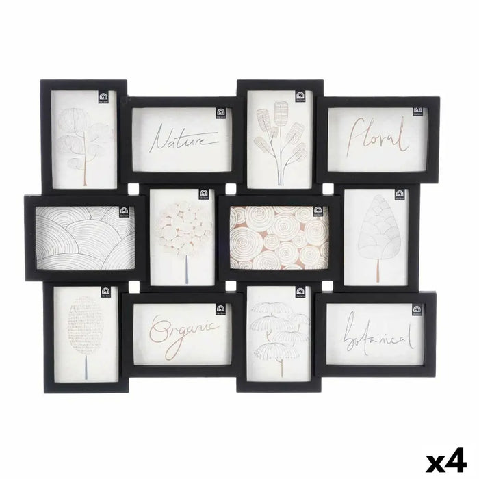Държатели за стена Gift Decor Черен полипропилен (4 броя)