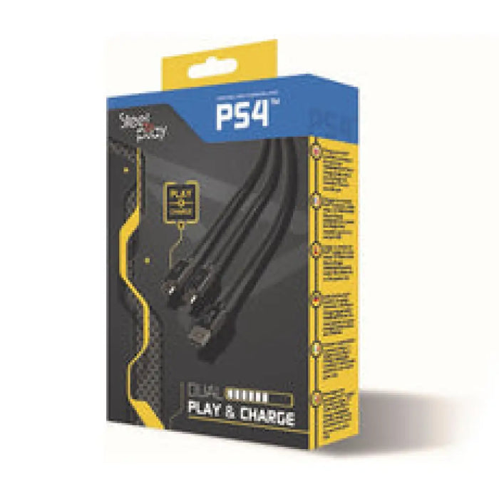 DUAL PLAY&CHARGE CABLE WH PS5 STEELPLAY