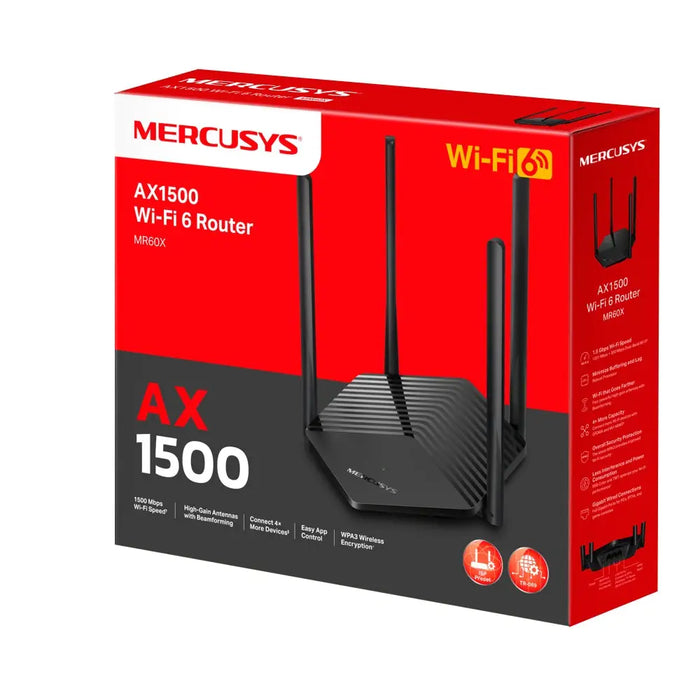 Двубандов WiFi 6 рутер Mercusys AX1800