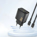 Dudao A27 25W GaN USB-C стенно зарядно устройство - черно