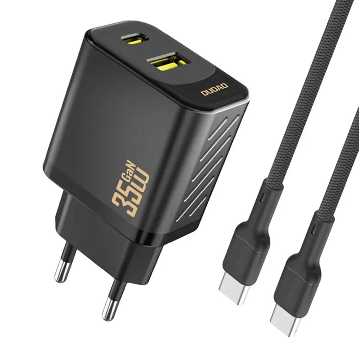 Dudao A27MAXC 35W черно стенно зарядно + USB-C кабел