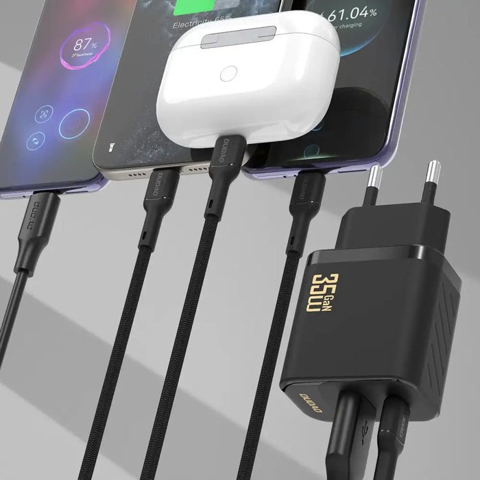 Dudao A27MAXC 35W черно стенно зарядно + USB-C кабел