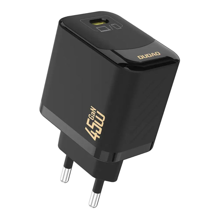 Dudao A28C 45W GaN черно зарядно за стена + USB-C кабел