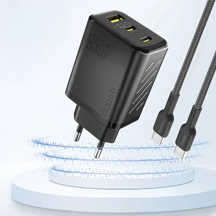 Dudao A29 65W GaN зарядно за стена 2 x USB-C + 1 x USB-A