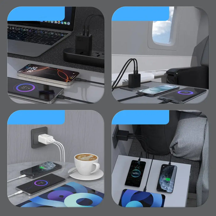 Dudao A29 65W GaN зарядно за стена 2 x USB-C + 1 x USB-A