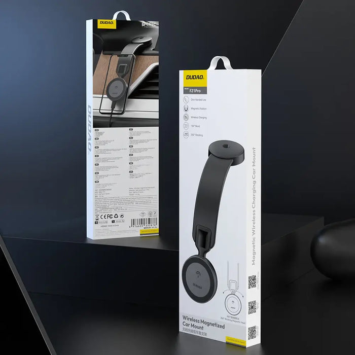 Dudao F21 Pro 15W MagSafe индуктивно зарядно за кола - черно