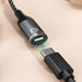 Dudao L13C + 2в1 USB-C адаптер - сив