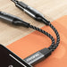 Dudao L13C + 2в1 USB-C адаптер - сив