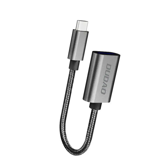 Dudao L15T OTG адаптер USB-C - USB-A - сив